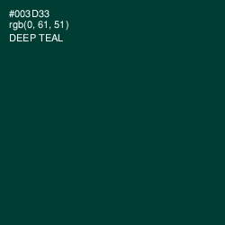 #003D33 - Deep Teal Color Image
