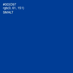 #003D97 - Smalt Color Image