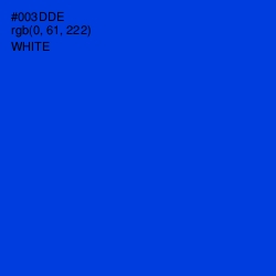 #003DDE - Dark Blue Color Image