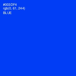 #003DF4 - Blue Color Image