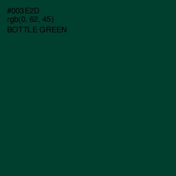 #003E2D - Bottle Green Color Image