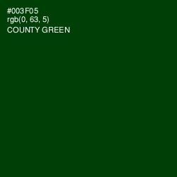 #003F05 - County Green Color Image