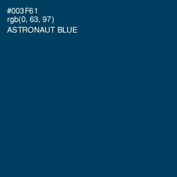 #003F61 - Astronaut Blue Color Image