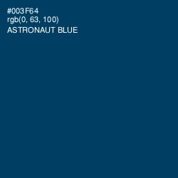 #003F64 - Astronaut Blue Color Image