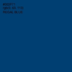 #003F71 - Regal Blue Color Image