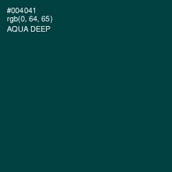 #004041 - Aqua Deep Color Image