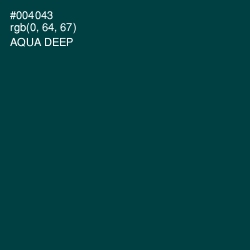 #004043 - Aqua Deep Color Image