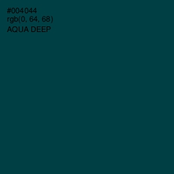 #004044 - Aqua Deep Color Image