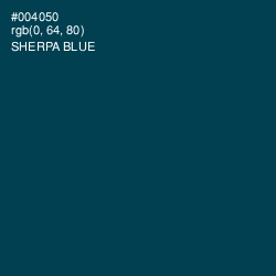 #004050 - Sherpa Blue Color Image