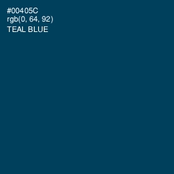 #00405C - Teal Blue Color Image