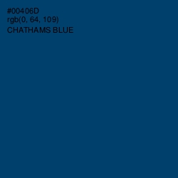 #00406D - Chathams Blue Color Image