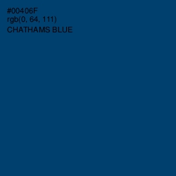 #00406F - Chathams Blue Color Image