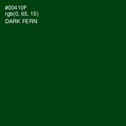 #00410F - Dark Fern Color Image