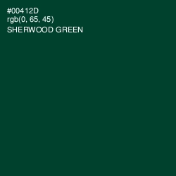 #00412D - Sherwood Green Color Image