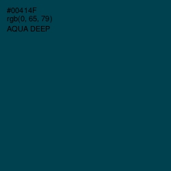 #00414F - Aqua Deep Color Image