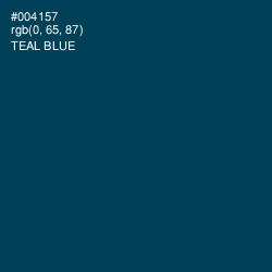 #004157 - Teal Blue Color Image