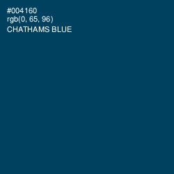 #004160 - Chathams Blue Color Image