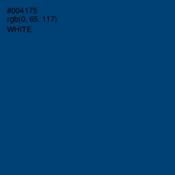 #004175 - Chathams Blue Color Image