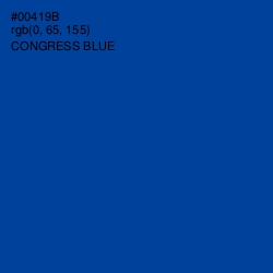 #00419B - Congress Blue Color Image