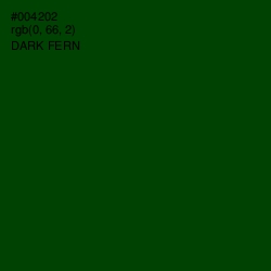 #004202 - Dark Fern Color Image