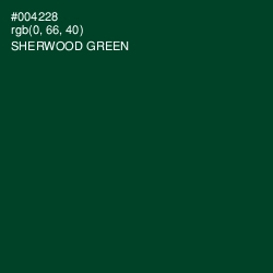 #004228 - Sherwood Green Color Image