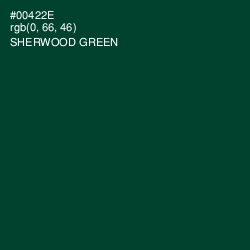 #00422E - Sherwood Green Color Image