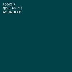 #004247 - Aqua Deep Color Image