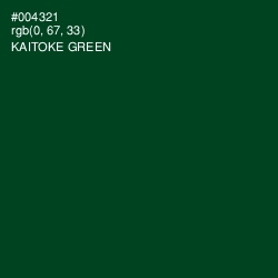 #004321 - Kaitoke Green Color Image