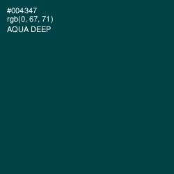 #004347 - Aqua Deep Color Image