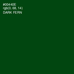 #00440E - Dark Fern Color Image