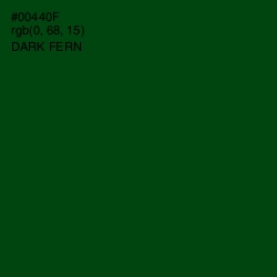 #00440F - Dark Fern Color Image