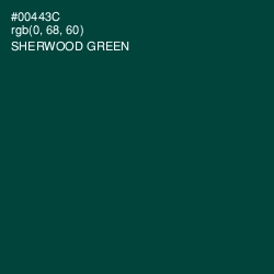 #00443C - Sherwood Green Color Image