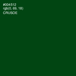 #004512 - Crusoe Color Image