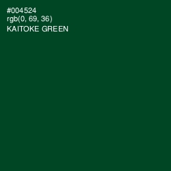 #004524 - Kaitoke Green Color Image