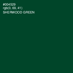 #004529 - Sherwood Green Color Image