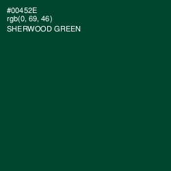 #00452E - Sherwood Green Color Image