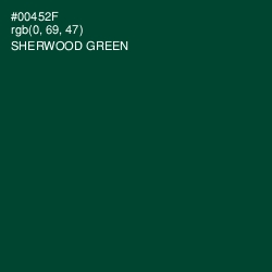 #00452F - Sherwood Green Color Image