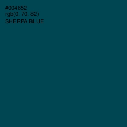 #004652 - Sherpa Blue Color Image