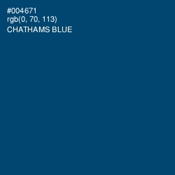 #004671 - Chathams Blue Color Image