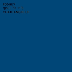 #004677 - Chathams Blue Color Image