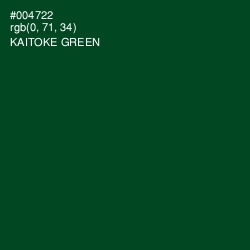 #004722 - Kaitoke Green Color Image