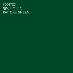 #004725 - Kaitoke Green Color Image