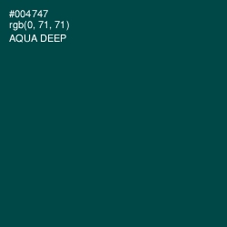 #004747 - Aqua Deep Color Image