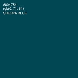 #004754 - Sherpa Blue Color Image