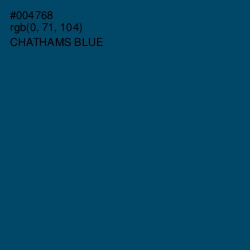 #004768 - Chathams Blue Color Image