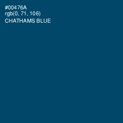 #00476A - Chathams Blue Color Image