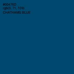 #00476D - Chathams Blue Color Image