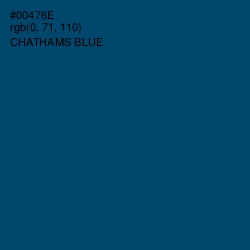 #00476E - Chathams Blue Color Image