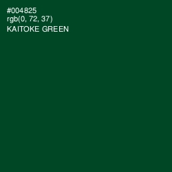 #004825 - Kaitoke Green Color Image