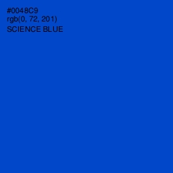 #0048C9 - Science Blue Color Image